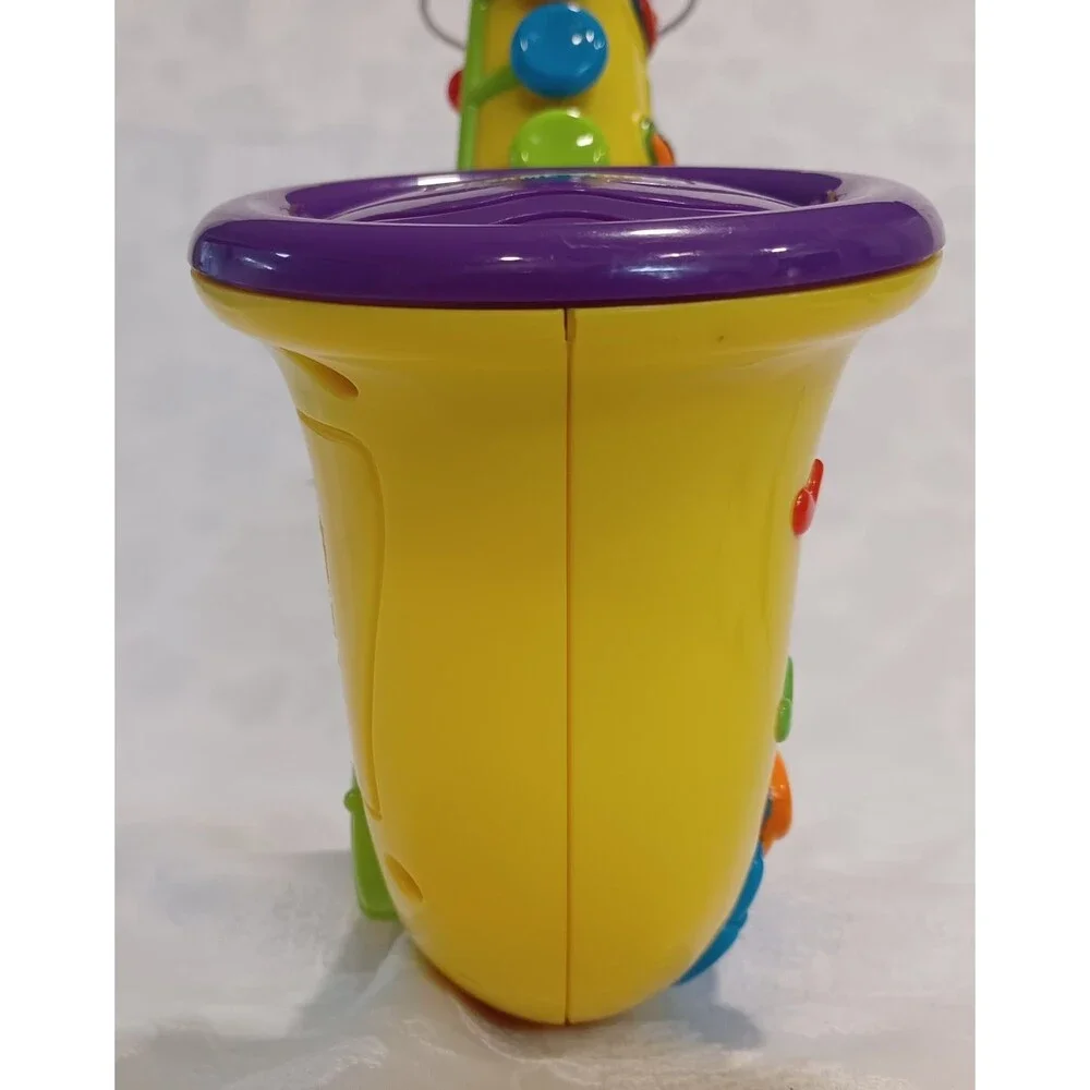 MATTEL SESAME STREET MUSICAL SAXOPHONE INSTRUMENT W/LIGHTS VINTAGE 1999 WORKS